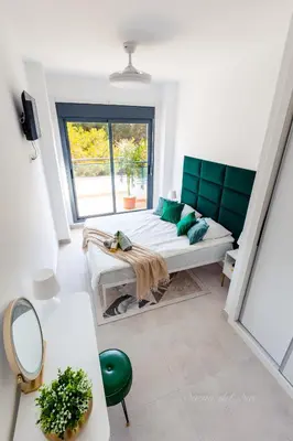 Cama o camas de una habitación en Sueño del Sur