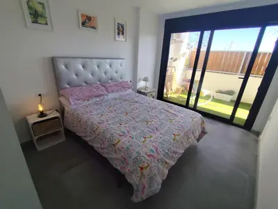 Cama o camas de una habitación en Terrazas Del Pozo 5
