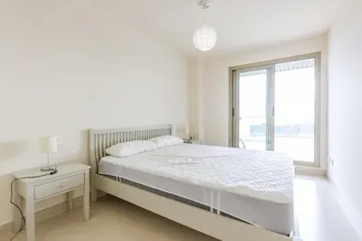 Cama o camas de una habitación en Casita San Juan