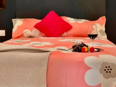 Cama o camas de una habitación en Agroturismo Casas-Cueva La Teja