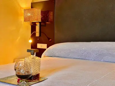 Cama o camas de una habitación en Agroturismo Casas-Cueva La Teja