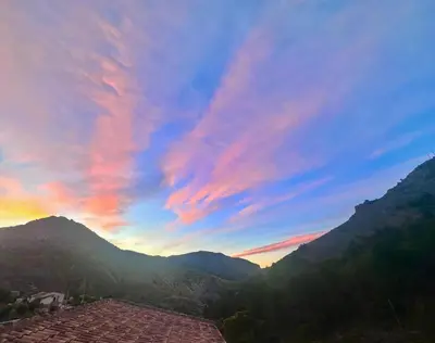 Paisaje cerca de este camping