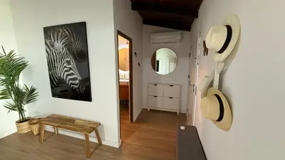 Una televisión o centro de entretenimiento en Villa Siargao