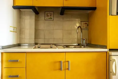 Una cocina o zona de cocina en Hotel Apartamentos Mojácar Beach