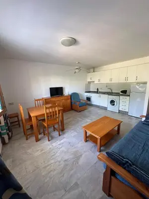 Una cocina o zona de cocina en Vera playa Apartamento