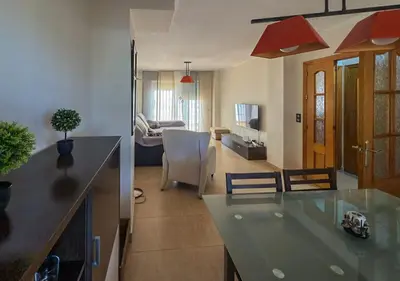 Una televisión o centro de entretenimiento en Apartamento Coto Roquetas de Mar