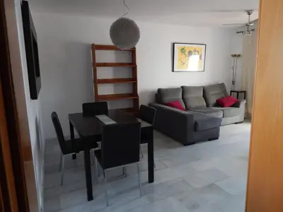 Zona de estar de Apartamento Atico Golf Playa