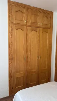 Cama o camas de una habitación en Acogedor apartamento con terraza y vistas al mar