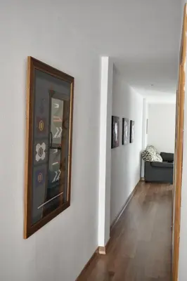 Zona de estar de Acogedor apartamento con terraza y vistas al mar