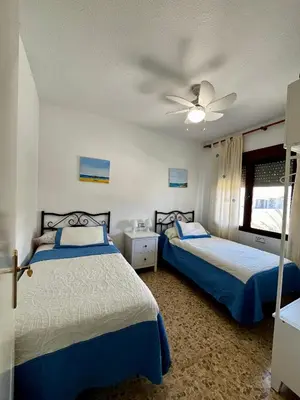 Cama o camas de una habitación en Salitre y sol