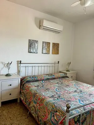 Cama o camas de una habitación en Salitre y sol