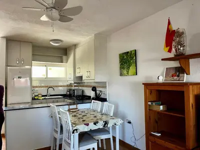 Una cocina o zona de cocina en Sol, mar y siesta