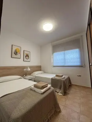 Cama o camas de una habitación en Espectacular apartamento