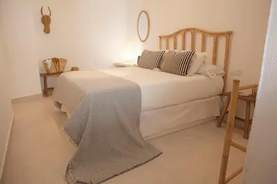 Cama o camas de una habitación en CasArena Agua Amarga