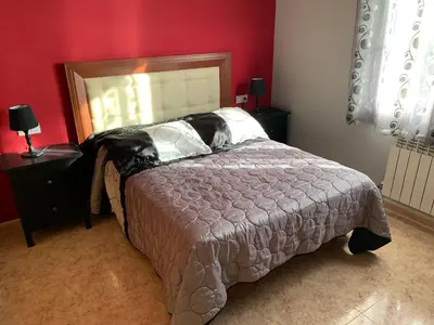 Cama o camas de una habitación en Cortijo Estrella