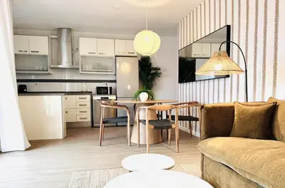 Una cocina o zona de cocina en New Premium Ático Roquetas Beach