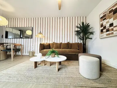 Zona de estar de New Premium Ático Roquetas Beach