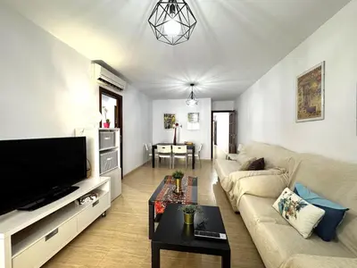 Una televisión o centro de entretenimiento en Premium Apartment in Roquetas de Mar