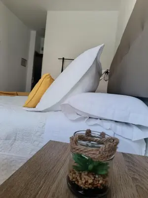 Cama o camas de una habitación en La Troje Pensión