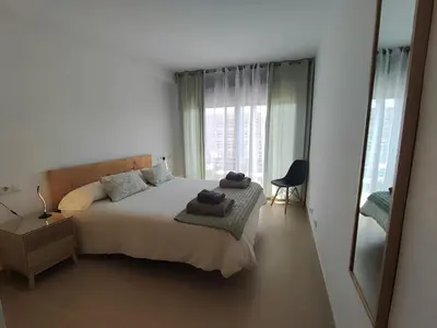 Cama o camas de una habitación en Apartamento del tilo