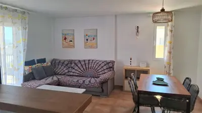 Zona de estar de Apartamento Calarreona - Aguilas