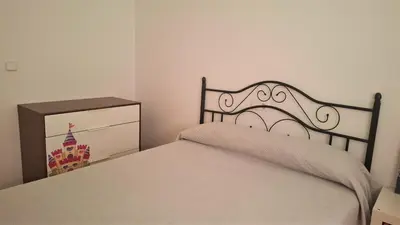 Cama o camas de una habitación en Apartamento Calarreona - Aguilas