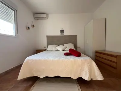 Cama o camas de una habitación en Oasis Pool in the Desert BBQ and Garden