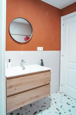 Un baño de La Suerte Apartamento rural