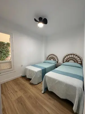 Cama o camas de una habitación en El balcon de luca