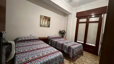 Cama o camas de una habitación en La sal de Terreros