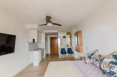 Una televisión o centro de entretenimiento en Levante 24 Estudio Naturista primera línea