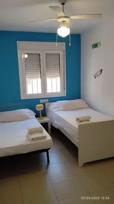 Cama o camas de una habitación en Casa Tean San Jose 2 dormitorios