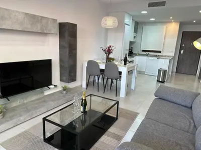 Zona de estar de Apartamento acogedor en San Juan, cerca de la playa - ES-376-36