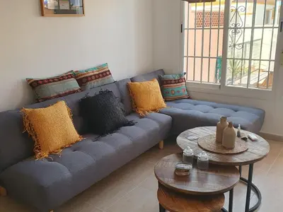 Zona de estar de Casa acogedora cerca de la playa en San Juan de los Terreros - ES-376-9