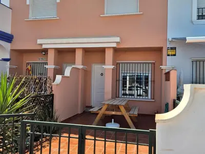 Un balcón o terraza de Casa acogedora cerca de la playa en San Juan de los Terreros - ES-376-9