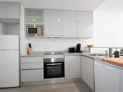 Una cocina o zona de cocina en Apartamento encantador con piscina comunitaria en San Juan de los Terreros - ES-376-17