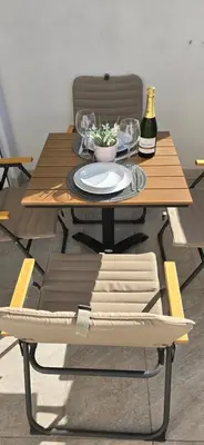 Zona de estar de Apartamentos playa Romanilla