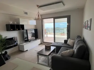 Zona de estar de Cómodo apartamento en Pulpí, 2 dormitorios, cerca de Playa Encuentro - ES-376-37