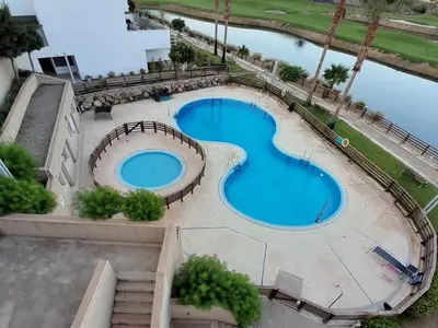 Piscina en o cerca de Apartamento cómodo en Pulpi con WiFi y vista al golf, cerca de la playa - ES-376-29