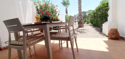 Jardín al aire libre en Casa Tomate en Golf Center Pueblo