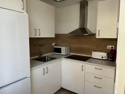 Una cocina o zona de cocina en San Pedro Urban Suites