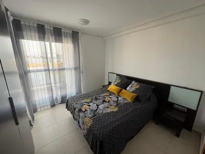 Cama o camas de una habitación en Apartamento Atico Vera Puerto Rey