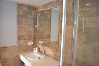 Un baño de Mojácar - Apartamento con Terraza y Vistas al Mar y a la Montaña