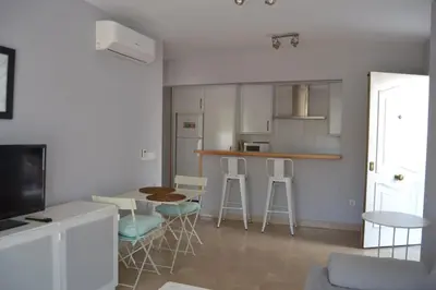 Una cocina o zona de cocina en Mojácar - Apartamento con Terraza y Vistas al Mar y a la Montaña