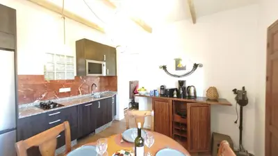 Una cocina o zona de cocina en Los Nopalitos 2 - Estudio chulísimo súper equipado a 3,5km de Carboneras