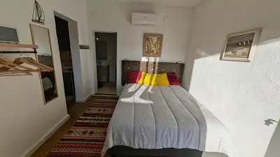 Cama o camas de una habitación en Los Nopalitos 2 - Estudio chulísimo súper equipado a 3,5km de Carboneras