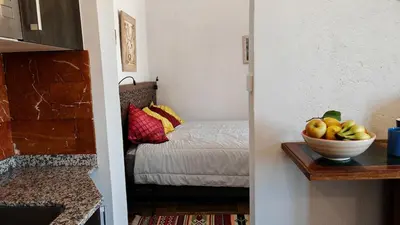 Cama o camas de una habitación en Los Nopalitos 2 - Estudio chulísimo súper equipado a 3,5km de Carboneras