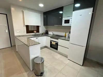Una cocina o zona de cocina en Apartamento encantador en San Juan de los Terreros, acceso a piscina comunitaria, cerca de la playa - ES-376-3