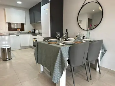 Una cocina o zona de cocina en Apartamento encantador en San Juan de los Terreros, acceso a piscina comunitaria, cerca de la playa - ES-376-3
