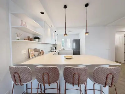 Una cocina o zona de cocina en Golf y Playa